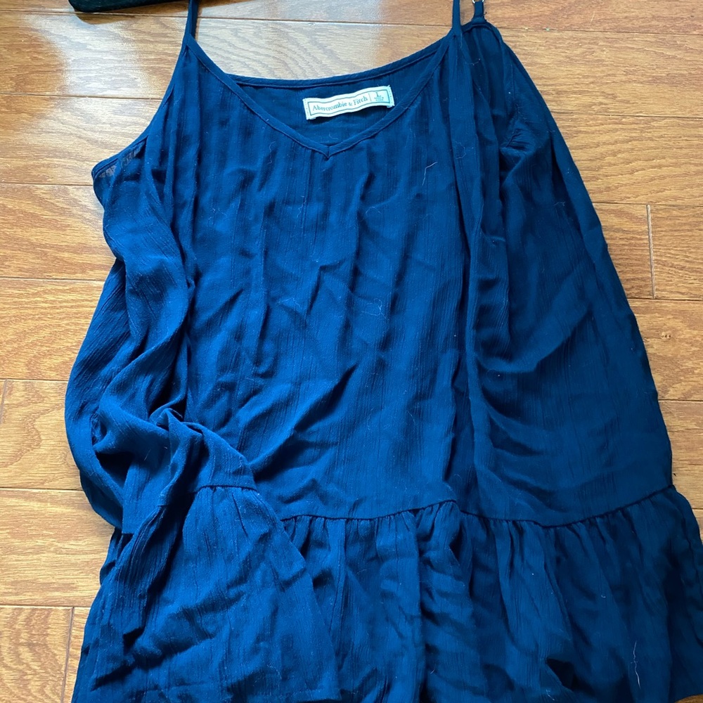 navy blue flowy tank top
